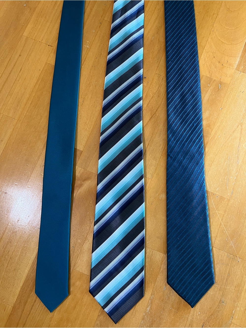 Mens Designer Tie Lot Blue Teal Striped Neckties Express Alfani Bergamo